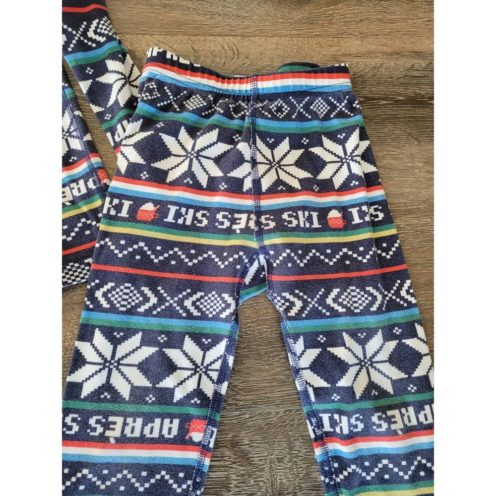Hanna Andersson Kids US 5 Apres Ski Fair Isle Pajamas Blue Organic‎ Cotton #9